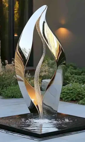 مجسم ستانلس ستيل ديكوري تجريدي