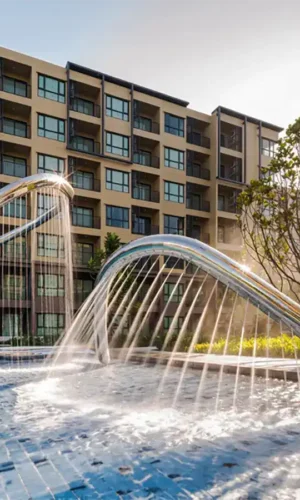 مجسم ستانلس ستيل أفعى شلال