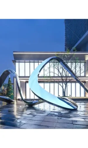 مجسم ستانلس ستيل أفعى