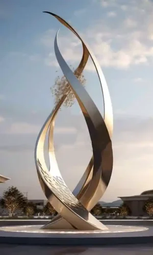 مجسم ستانلس ستيل الشعاع