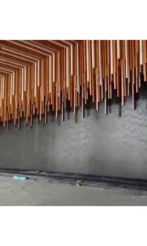 مجسم ستانلس ستيل شلال جداري