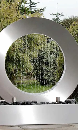 نافورة مياه لاكشوري مجسم كروي ماطر