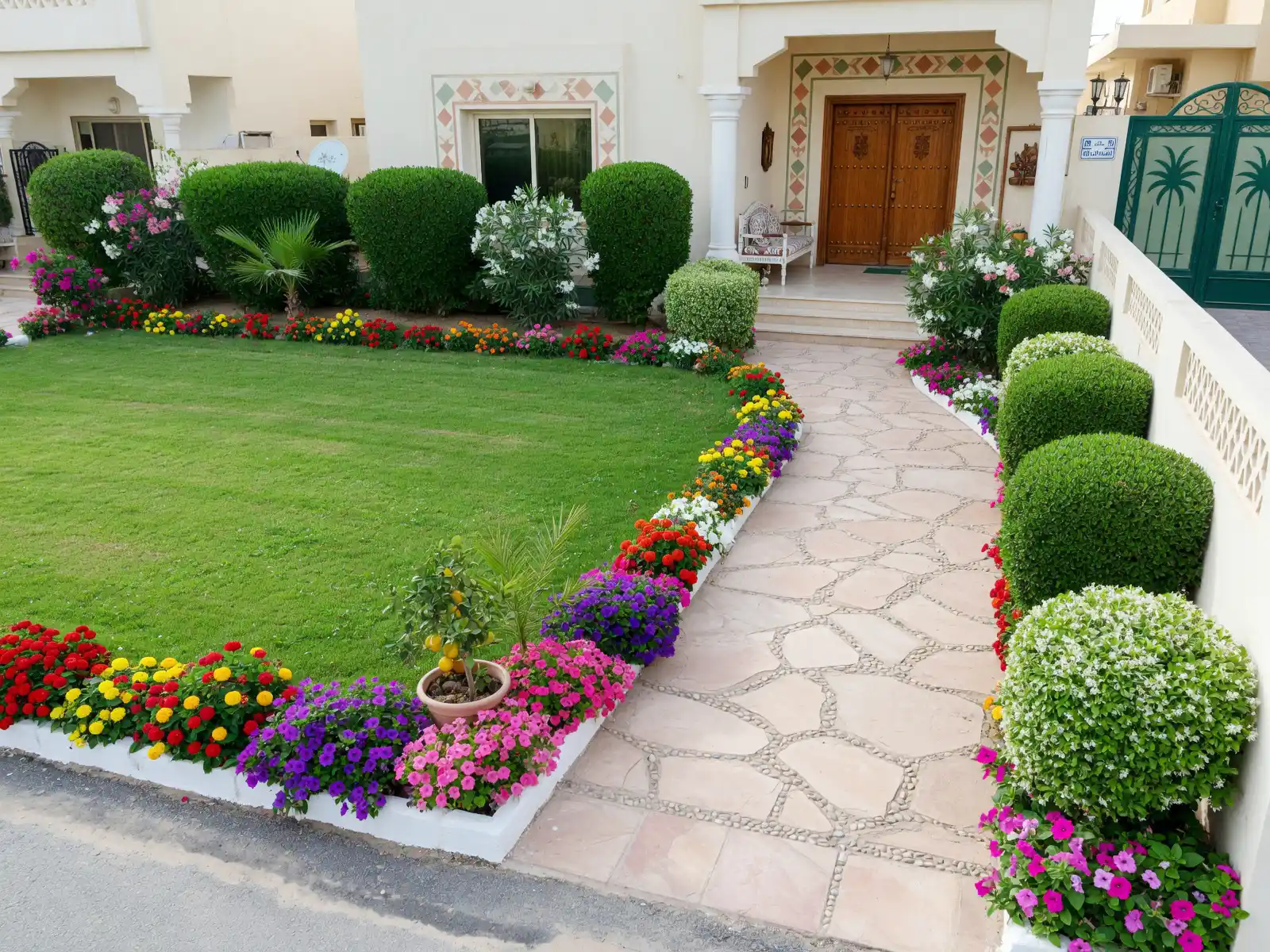 تنسيق حديقة فيلا سكنية - كوفان أمون