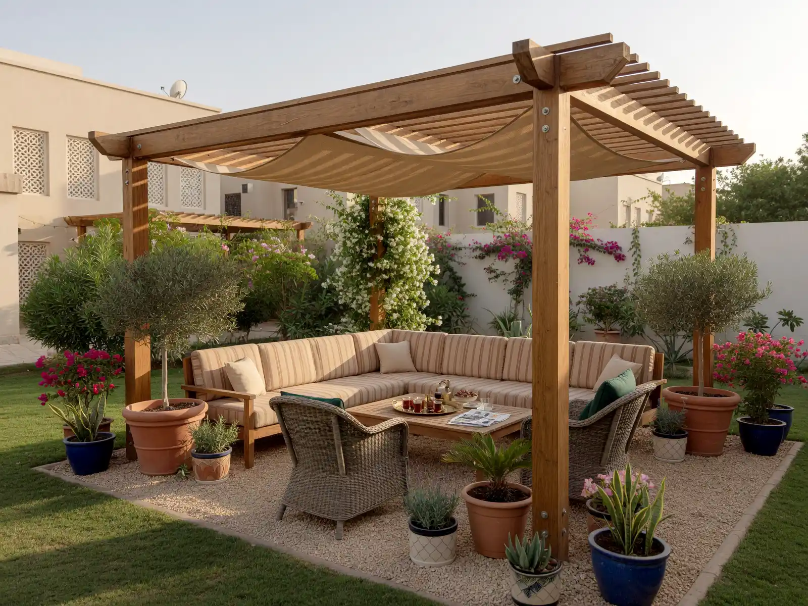 مظلات وبرجولات في الحديقة - كوفان أمون