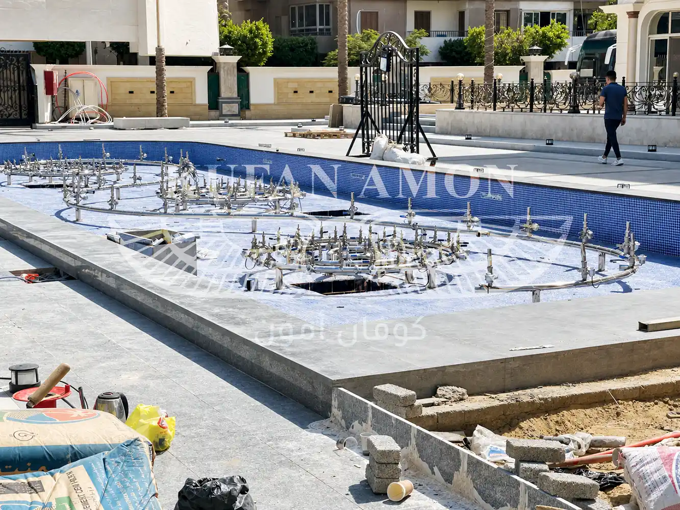 توصيل أنظمة المياه توصيل أنظمة المياه وتغذية النافورة