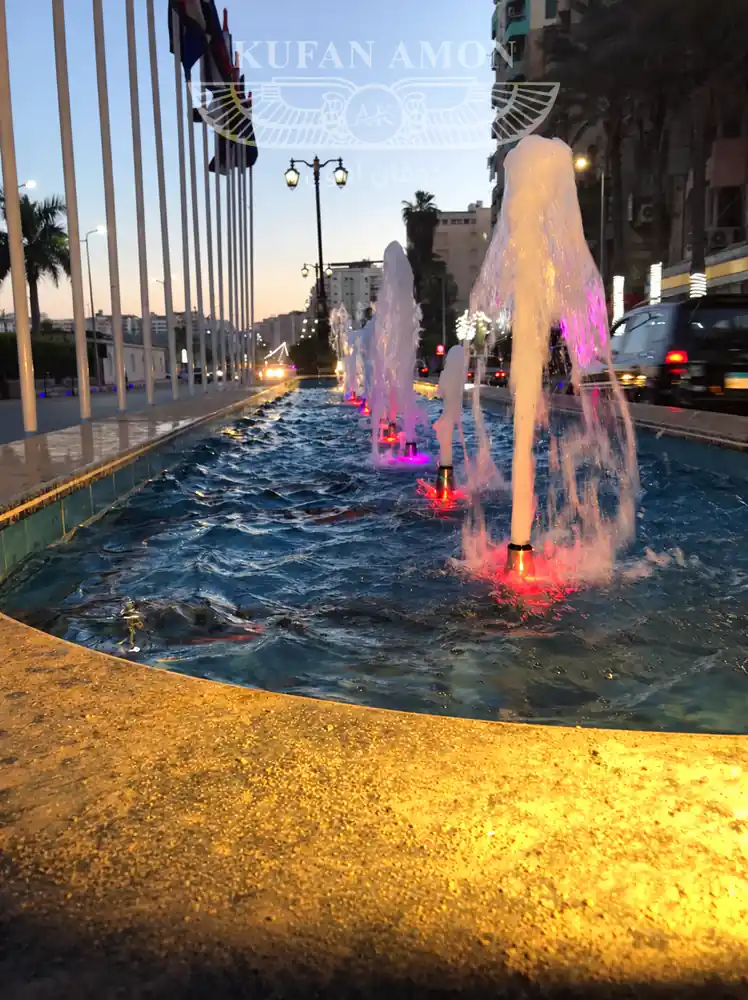 الإخراج النهائي ٢ نافورة مائية راقصة بمحافظة البحيرة
