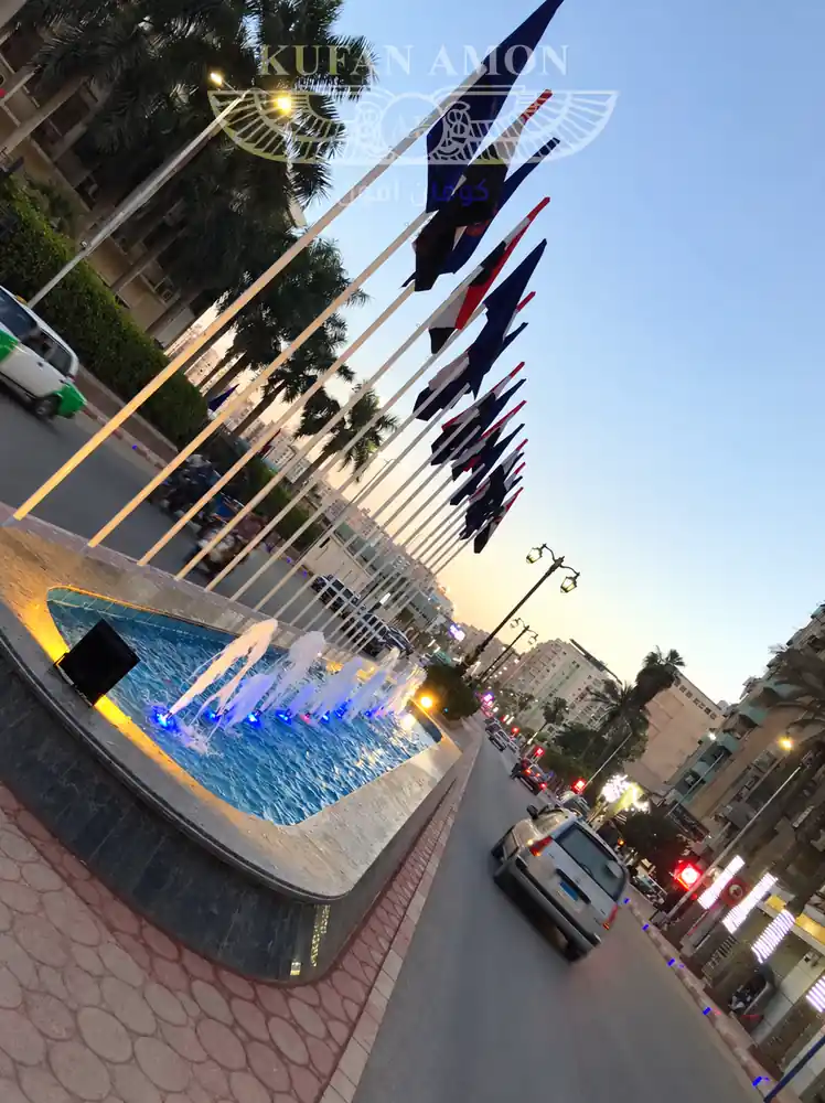 الإخراج النهائي ٤ نافورة راقصة بإضاءة مميزة